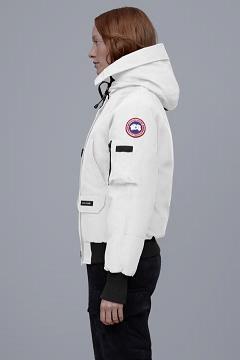 Chamarras Canada Goose Mujer Mexico - PBI Chilliwack Chaqueta De Bombardero Blancos KI8137592